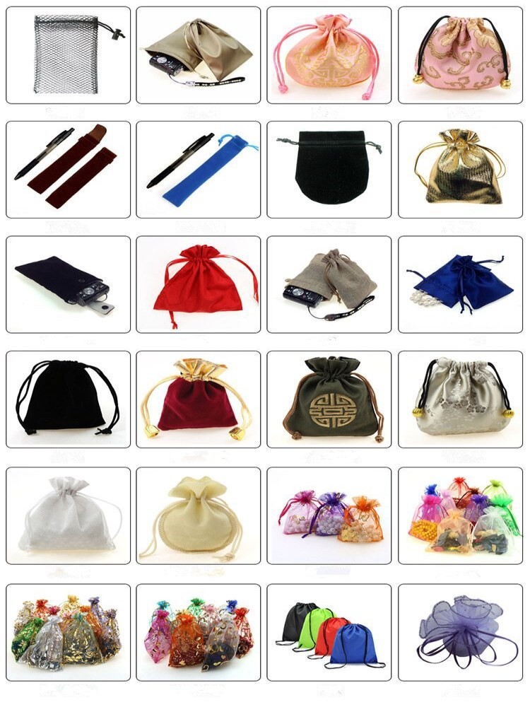 Personalized Fleece Drawstring Bag Backpack Dust Cover Bags For Gift Luxury