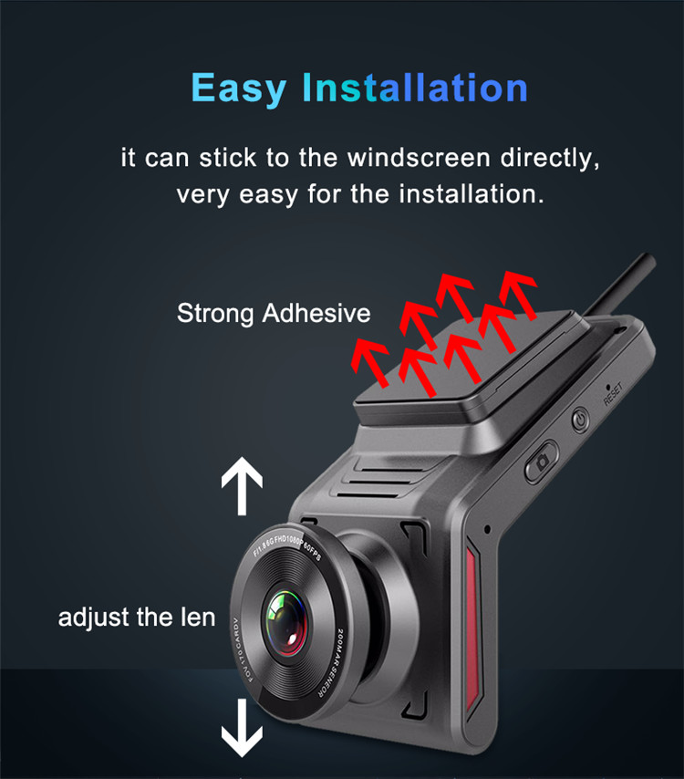 Mobile 2Inch Android 4G Car DVR Dashboard Driving Recorder 1080P HD For Vehicle
