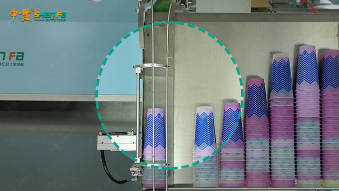 Automatic servo one color plastic cone cup screen printing machine with auto loading and unloading system SF-ASP/F/R1.