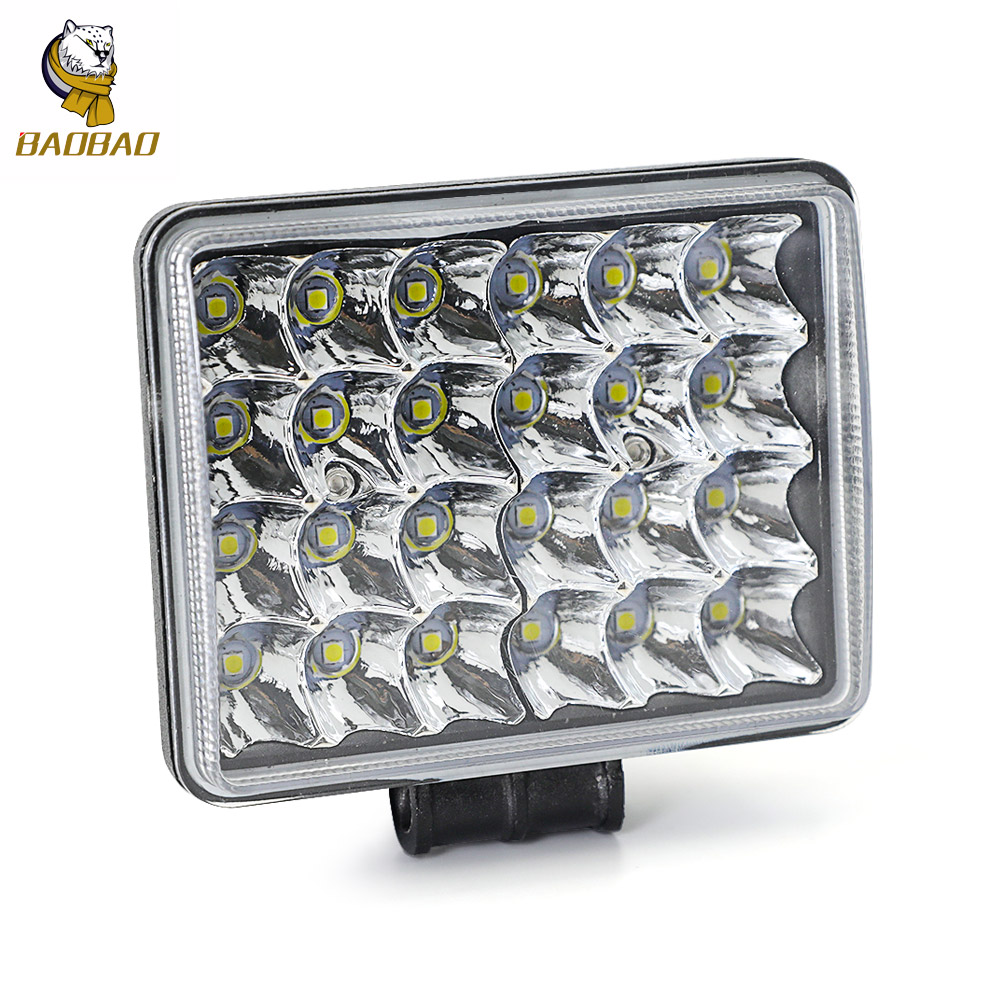 Car Universal Offroad 12V LED Work Lights 3 4 5 8 Inch White 48W