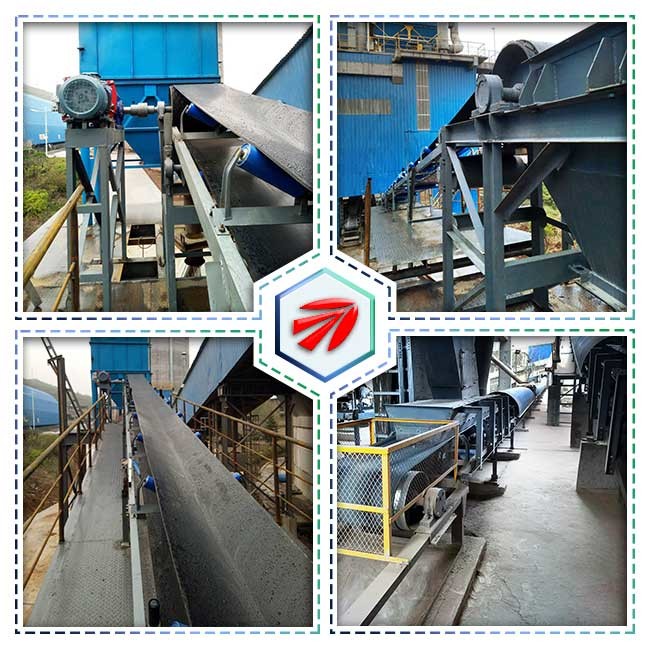 Electric Drum Wide Inclined Belt Conveyor Small Space Occupancy Custom Design