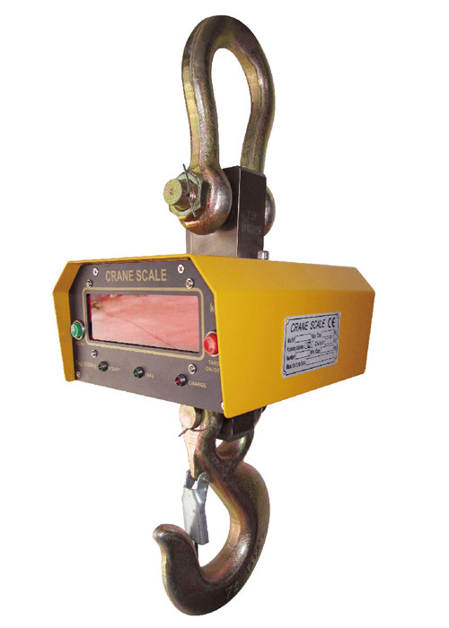 1t - 30t Backlit LCD Heavy Load Steel Hook Digital Crane Weight Scale For Industry