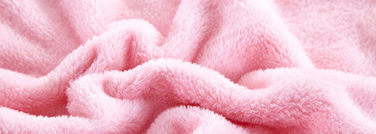 Pink / Red Solid Flannel Blanket , Thick Flannel Blanket With Queen / King / Full Size
