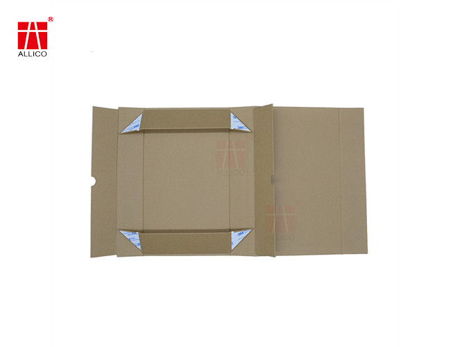 1-4C Kraft Paper Foldable Packaging Box Spot UV With Ribbon