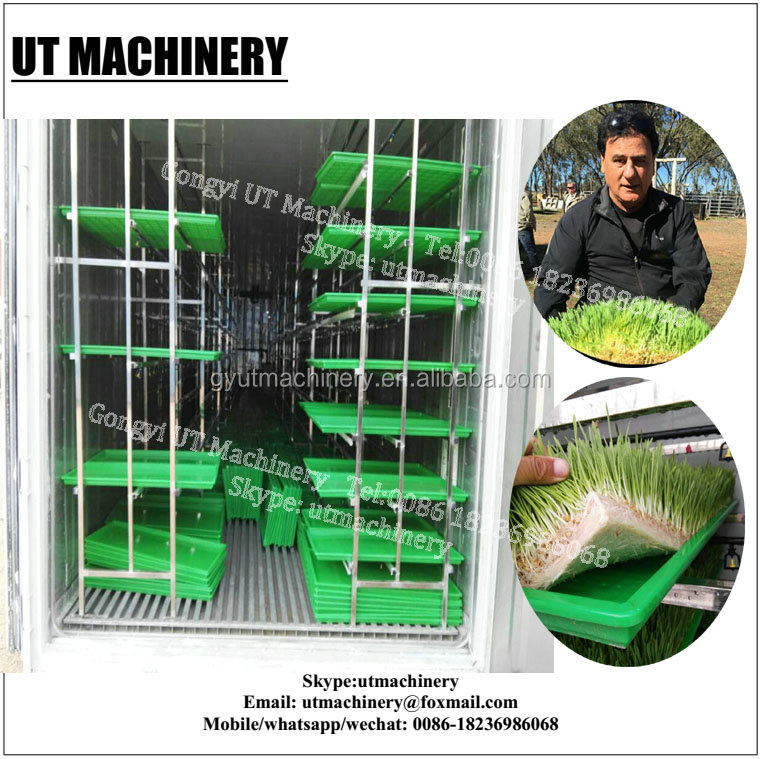 64pcx Sprout Box Commercial 40 HQ Hydroponic Fodder System Container for Farm Growing