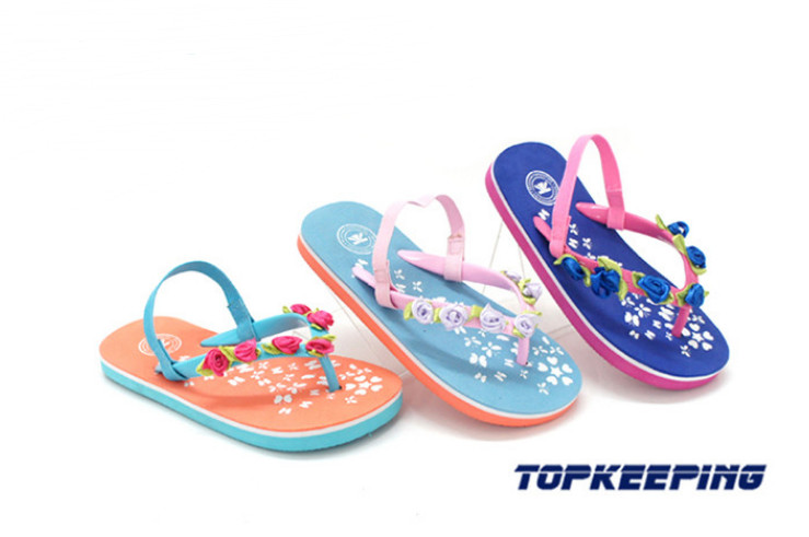 Summer Kids Beach Sandals Girl Flip Flop Kid EVA Sole
