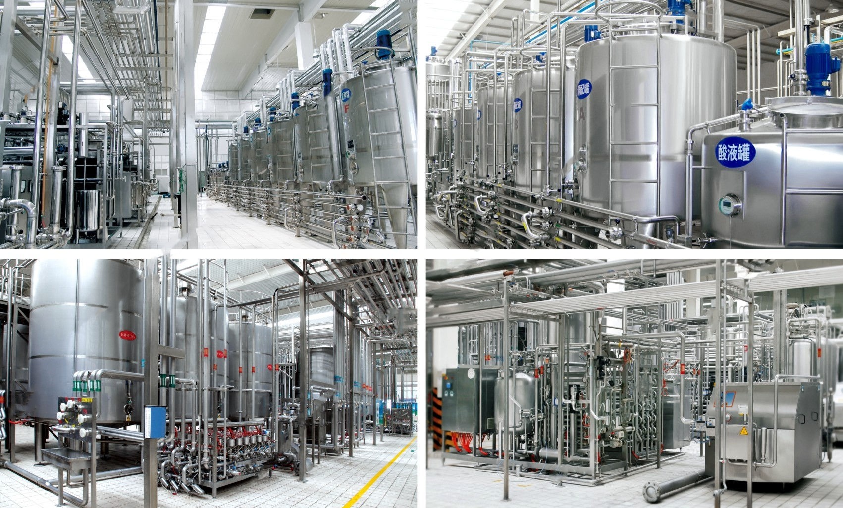 500lph Pasteurized Milk Processing Line Bottled Dairy Processing Machines SUS304 / 316L