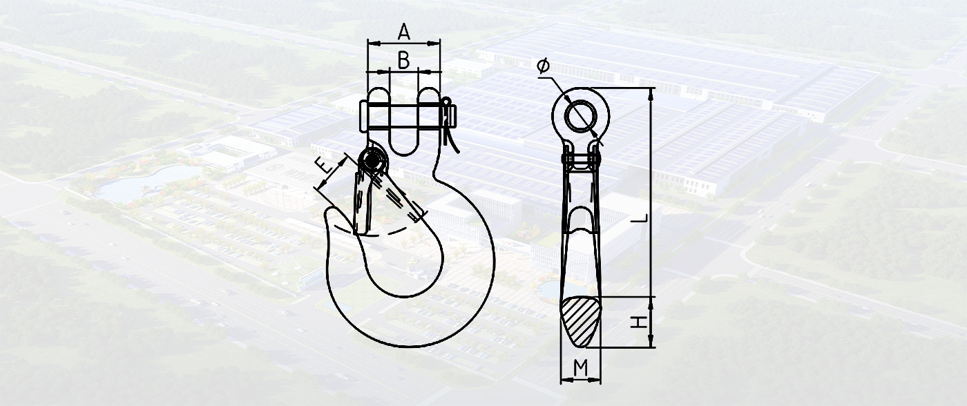 SLR673-NEW TYPE CLEVIS SLIP HOOK WITH LATCH