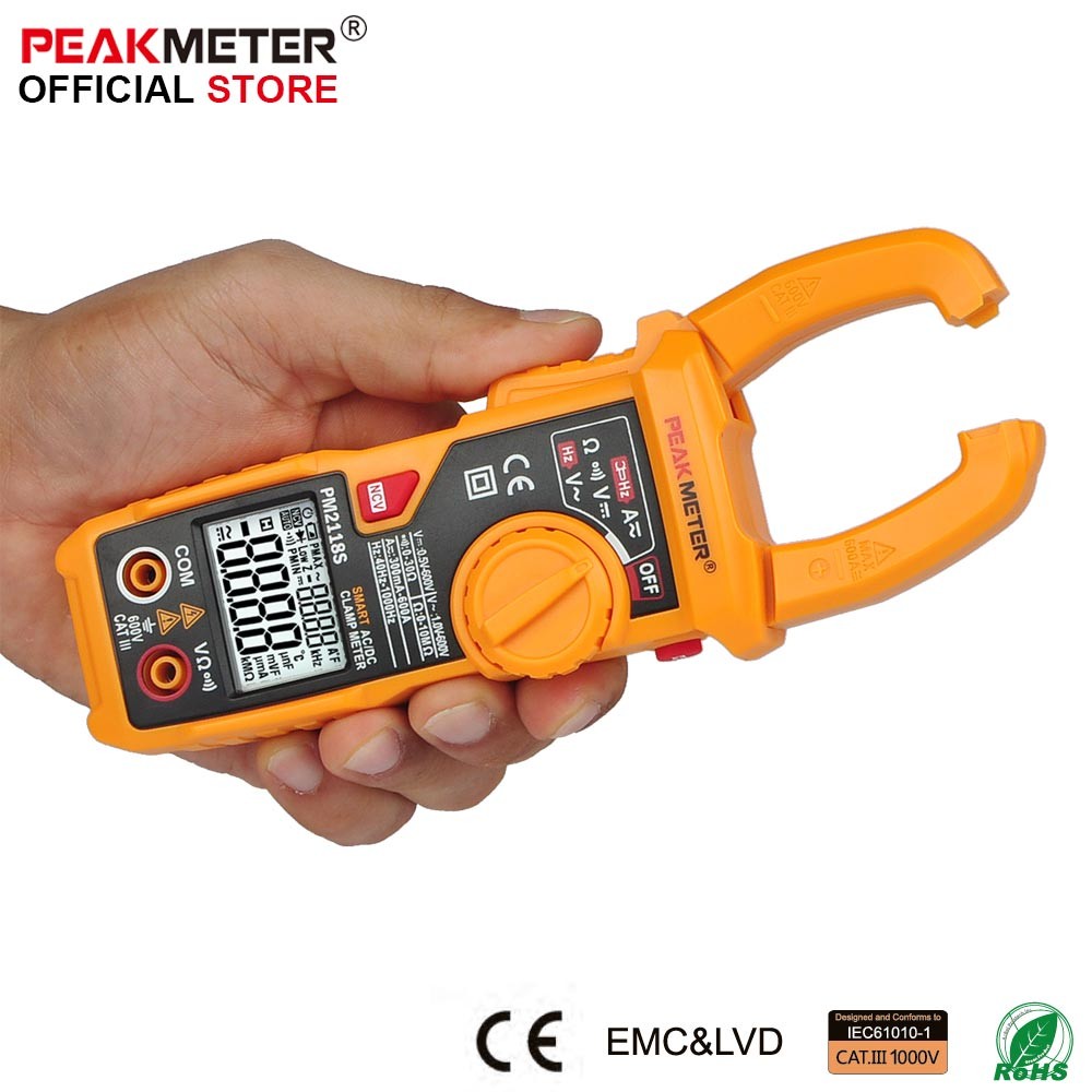 Portable AC / DC Digital Clamp Meter Multimeter With NCV Detection High Performance