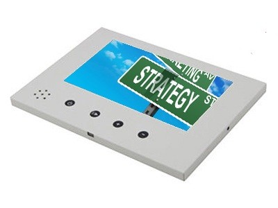 2.4"/4.3"/5"/7"/10.1 inch lcd video card module, button activated video brochure card module
