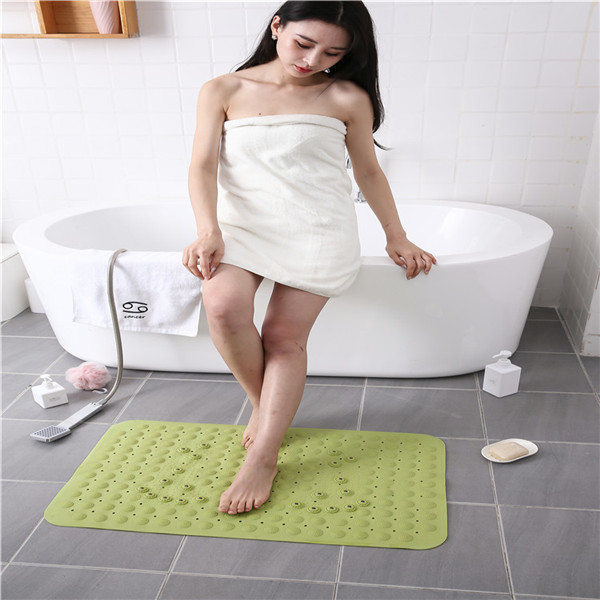 Powerful Suck Cup Backing ODM Baby Bath Slip Mat PVC Bathroom Mat