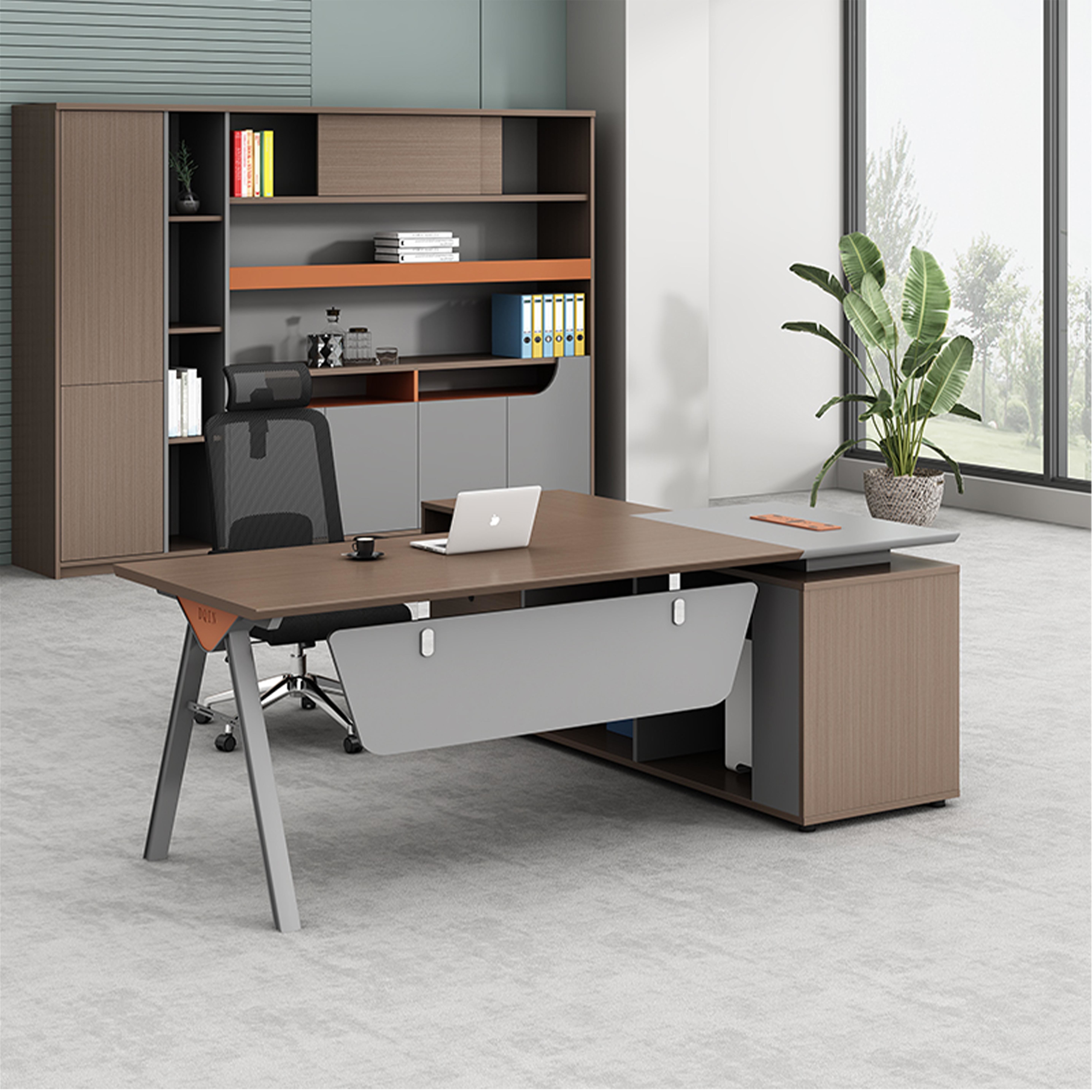 Modern Luxury Office Furniture L Shaped Desk Manager Boss Table Executive Office Desk