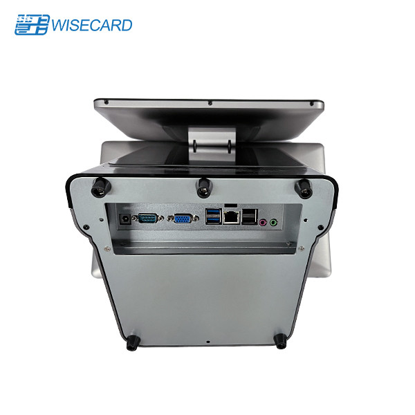 Desktop Dual Screen POS Terminal Double Sided Display RK3399 Processor Wins / Android OS