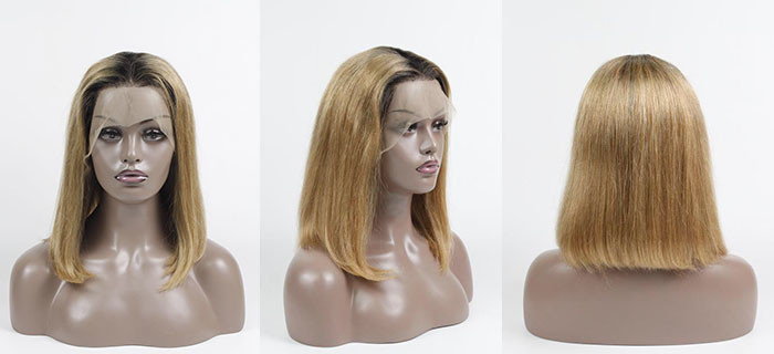 Remy Human Hair Bob Wig Short Bob Straight With 12 Inch Length 200g