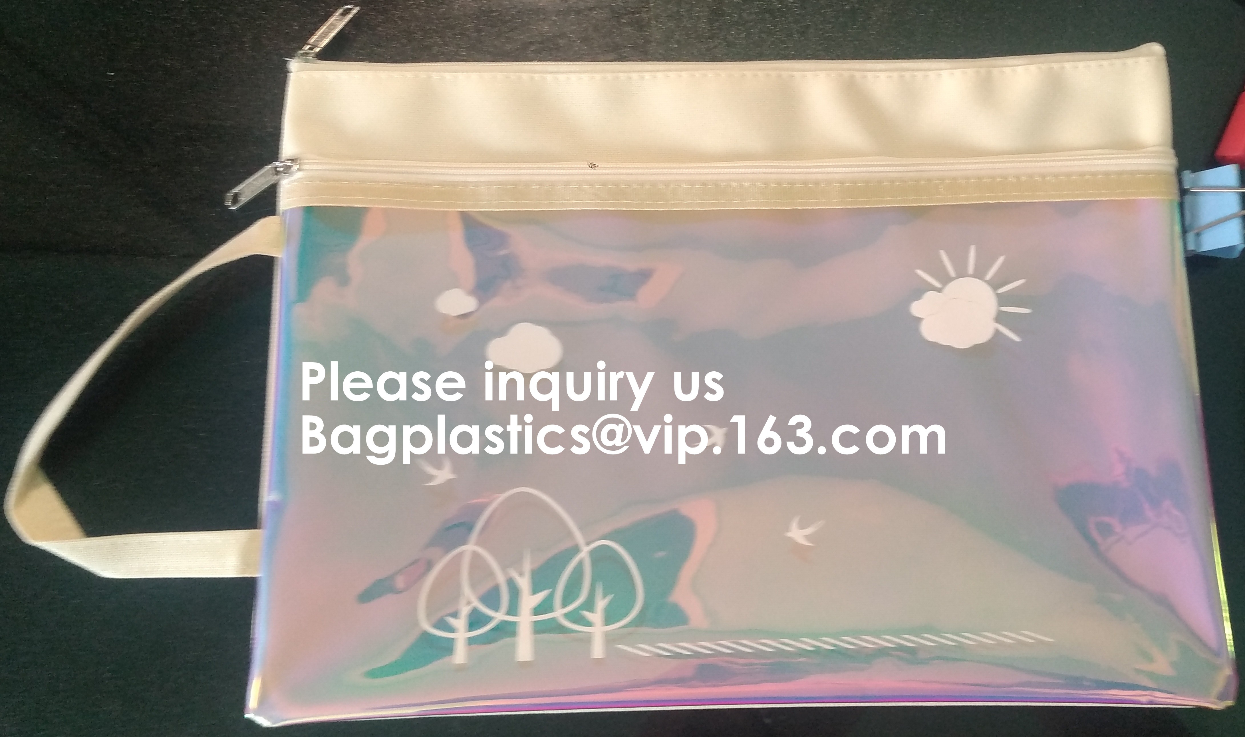 Resealable Clear Reclosable Stand Up Pouches Plastic Seal Zip Lock Bags Poly Bag,gridding document zip bag with metal ho