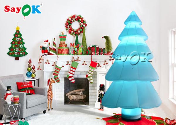 Quality Nylon Cloth Led Light  Inflatable Christmas Tree Ornament for sale