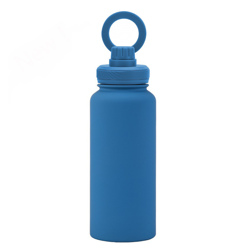 2024 New Magnetic Insulation Cup Mobile Phone Holder Water Cup Large Capacity 1L Large Mouth Stainless Steel Sports Wate