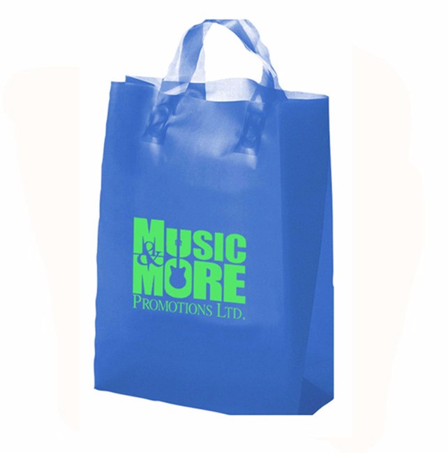 Supermarket clothes shopping plastic hand bag with logo