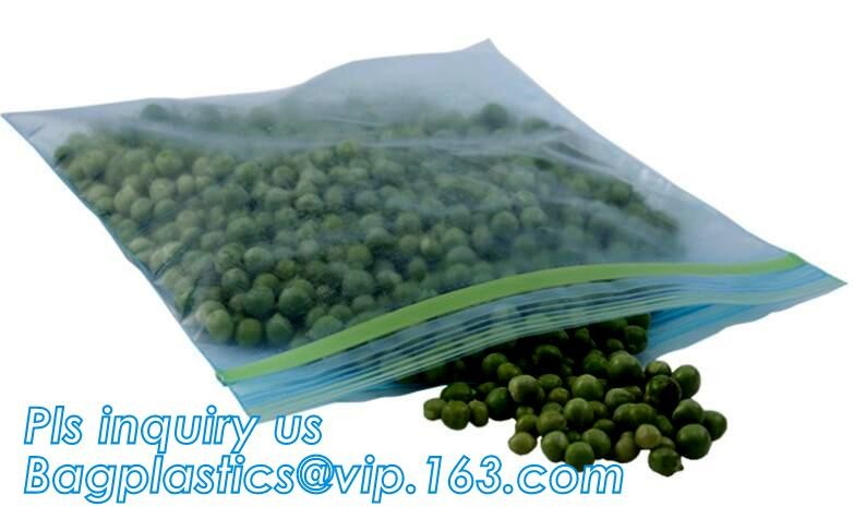 High Sealing k Pouch with double colored tracks, double track reusable plastic k printed zipper bags, bagese