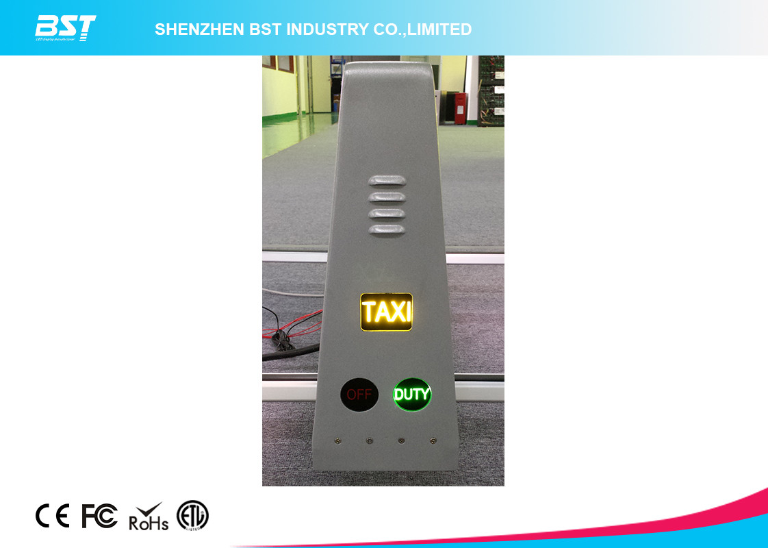 Wireless SMD2727 Taxi Led Display / Taxi Top Sign for Dynamic Advertising