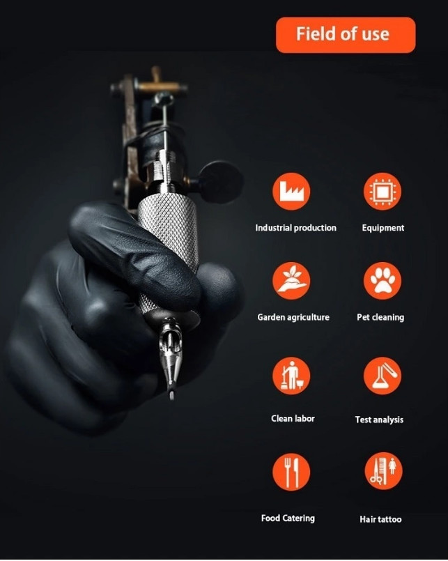 Food Grade Disposable Nitrile Gloves Powder Free