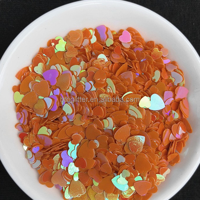 Non-Toxic 1MM 3MM 4MM Heart Mixed Heart Shapes Sequins for Wedding Party Home Decoration in Customized Colors from Stock