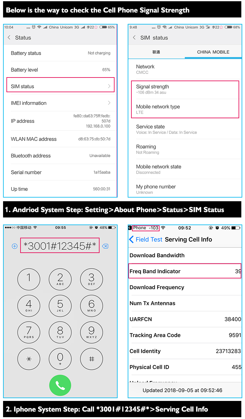 GSM900mhz DCS1800mhz 2100mhz Network Booster 5W Output 90dB Gain