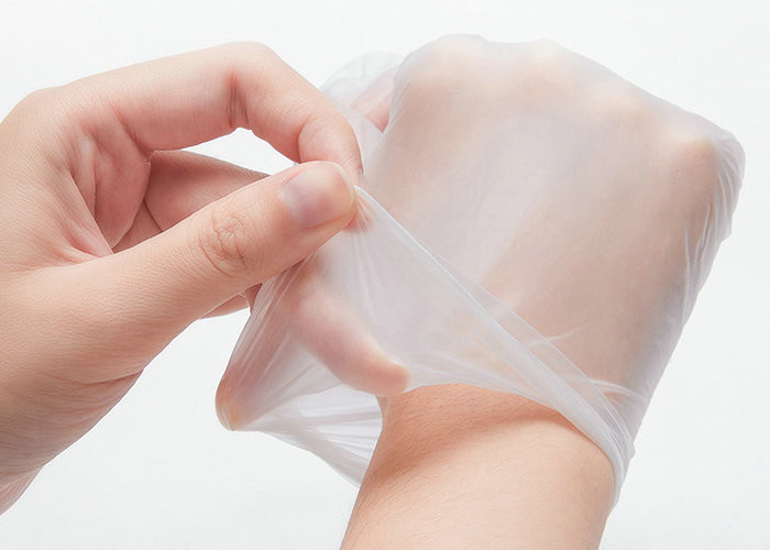 Professional Disposable Medical Gloves 3 Mil Thickness Natural White