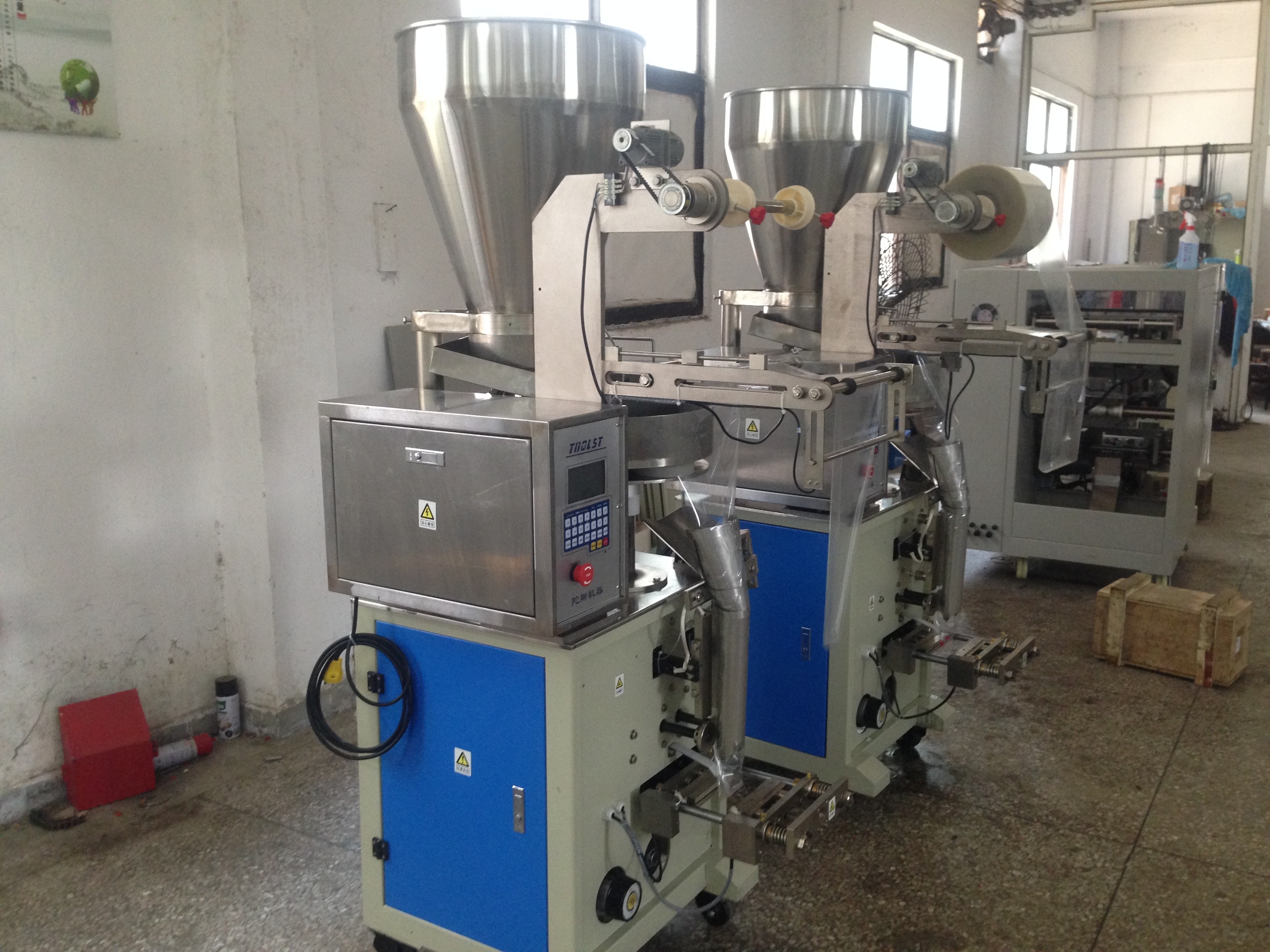 automatic stainless steel plantain potato chips package machine for Nigeria client