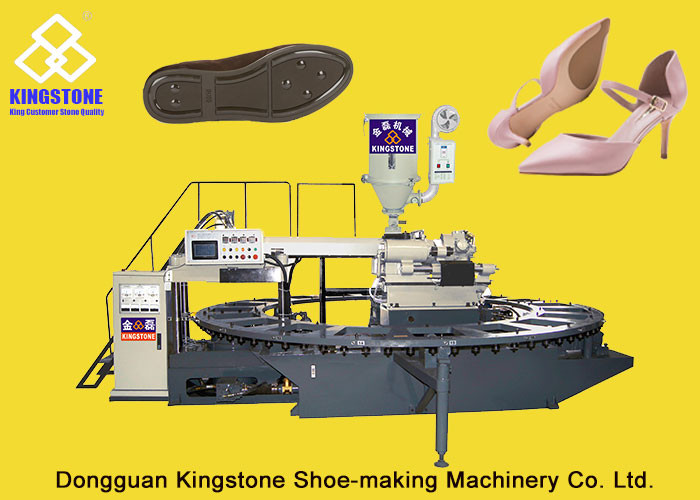 High Heel Soles Vertical Plastic Injection Moulding Machine Mono Color