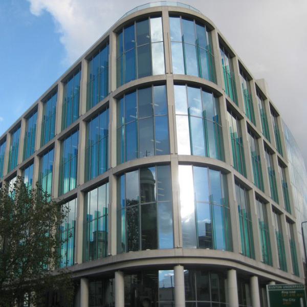 Safety Insulating Curved Glass Curtain Wall Residential House Building Curtain