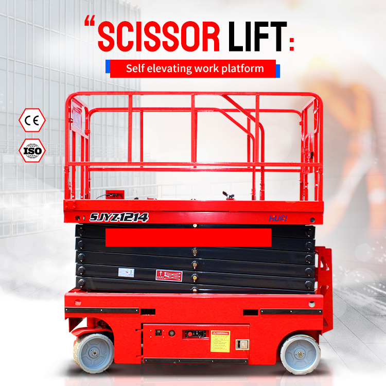 320kg Weight Rough Terrain Scissor Lift Platform With High Operating Efficiency Made