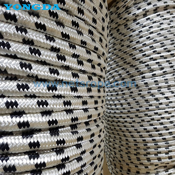 High Modulus Polyethylene Single Core Covered Braided Ropes