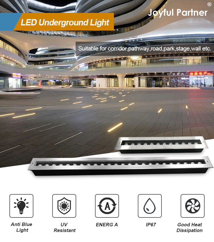 24W DC 24V LED Underground Light Waterproof Buried Recessed Deck Floor Lighting