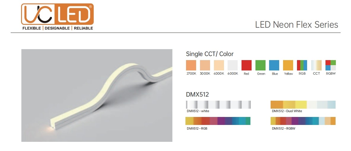 Custom Top Bend LED Neon Strip UV Resistant Flexible LED Neon Light IP65 / IP67