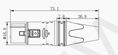 Indoor Audio 4-Pin XLR Mount Connector IP40 Protection Class 4-Pole Plug for Wireless Bodypack Headphone Microphone