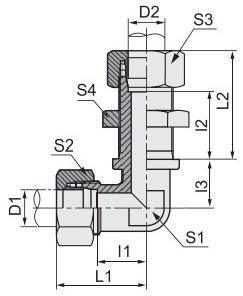 90 Elbow Bulkhead Fitting 6c9/6D9 6c9-Rn/6D9-Rn
