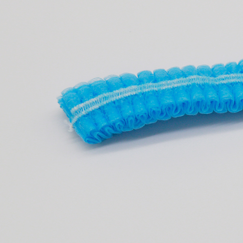 Disposable Non Woven Double Elastic Surgical Mob Cap / Medical Clip Cap / Non-Woven Head Bouffant Cap Hairnets
