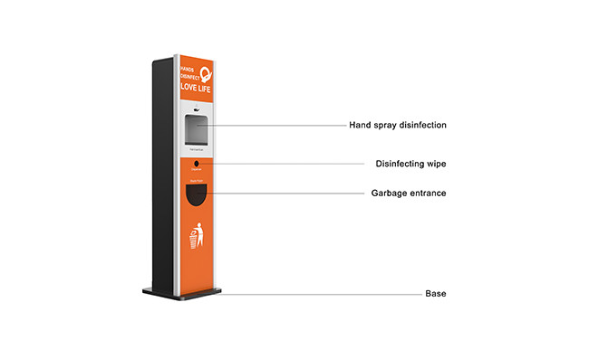 Sensor Hand Sanitizer Dispenser Contactless Hand Sanitizer Stations Free Standing