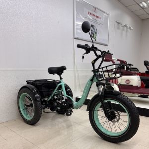 Three Wheeled Lightweight Electric Tricycle Adjustable Handlebar + Large