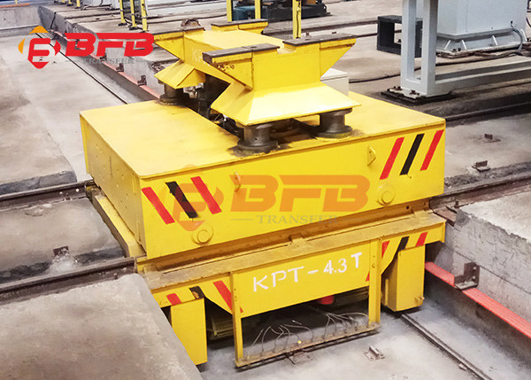 Anti Heat Battery Transfer Cart Cylinder Transfer Bogie 1 - 300 Load Capacity Move On Rails
