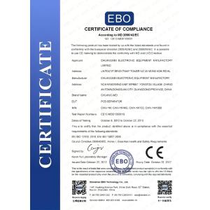 Guangdong Chuangwei Electronic Equipment Manufactory Certifications