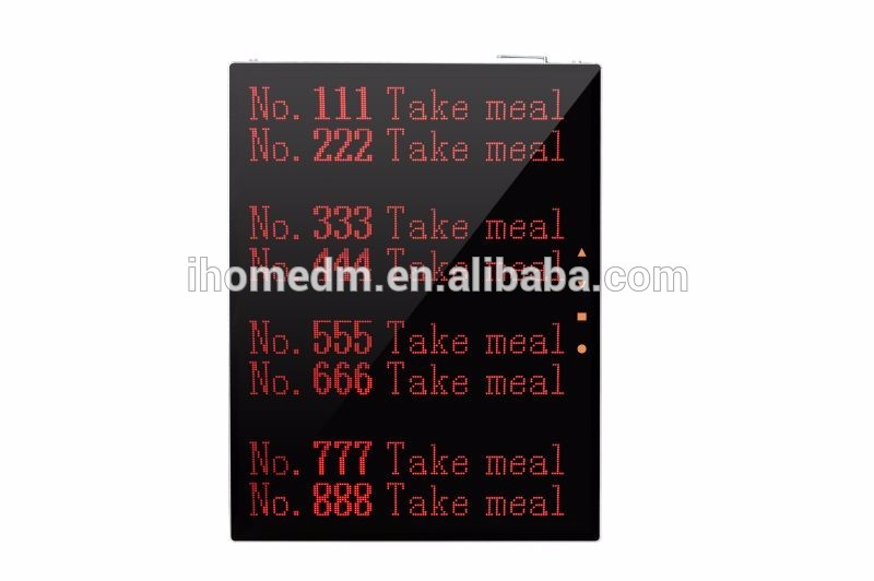 The Guest Take Meal Queue System Led Number Call System Led Queue Calling System