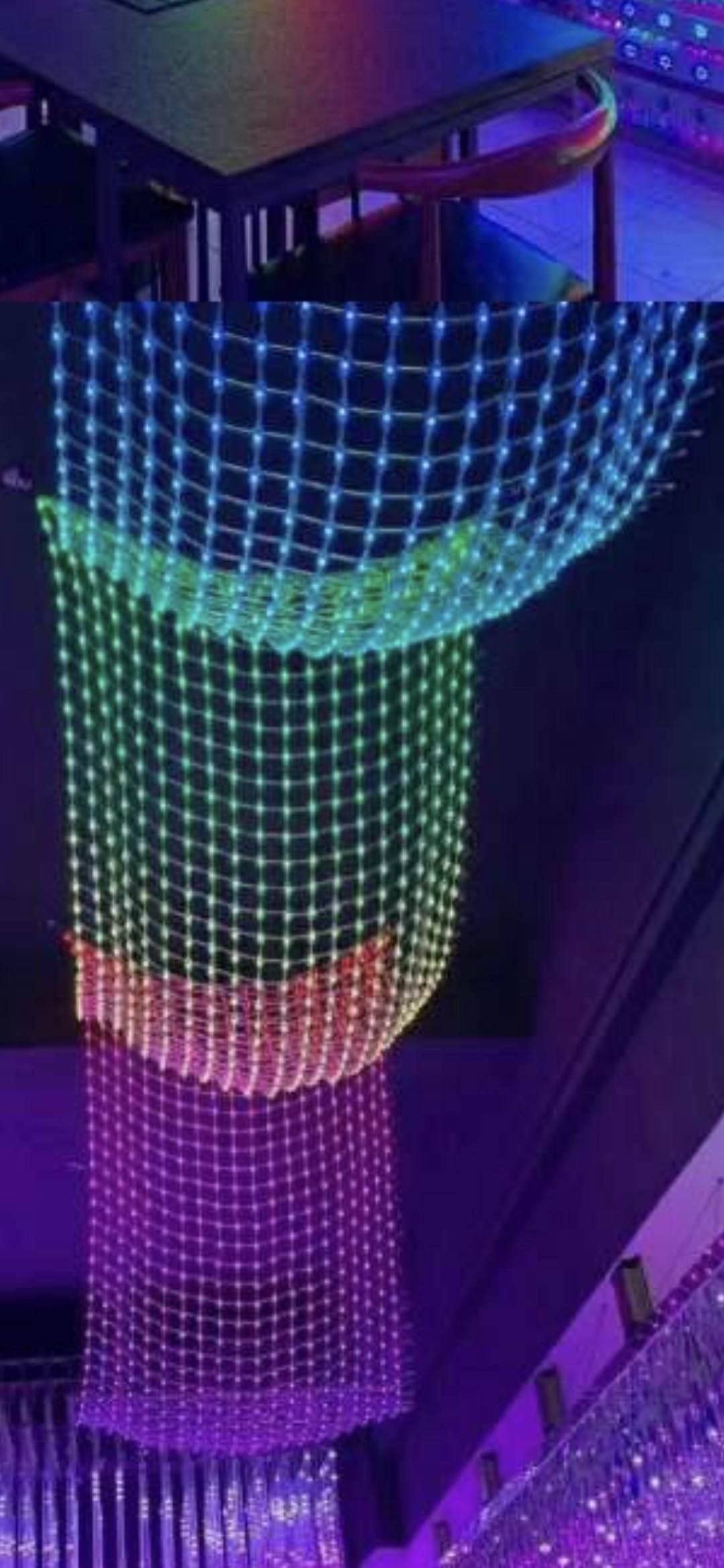 DMX512/CPI LED String Lights for Shopping Center Decoration 3D Mini Beans