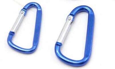 D Shaped Colors Not For Clibmbing Half Flat Aluminum Carabiner, Carabiner Key Chain