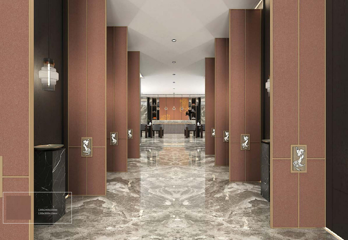 Fine processing of natural stone materials, artificial molding board