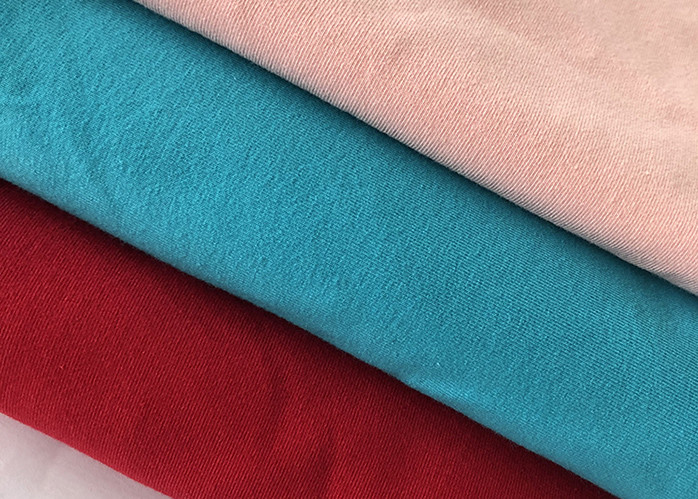 4 Way Stretch 95% Cotton 5% Spandex Single Jersey Fabric Weft Knitted For Dress