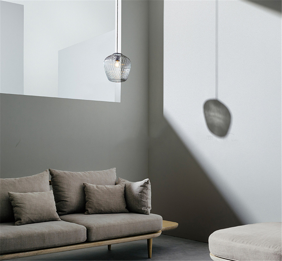Modern glass pendant lights Home Living Room Bedroom Kitchen loft Blown Pendant Lamp(WH-GP-161)