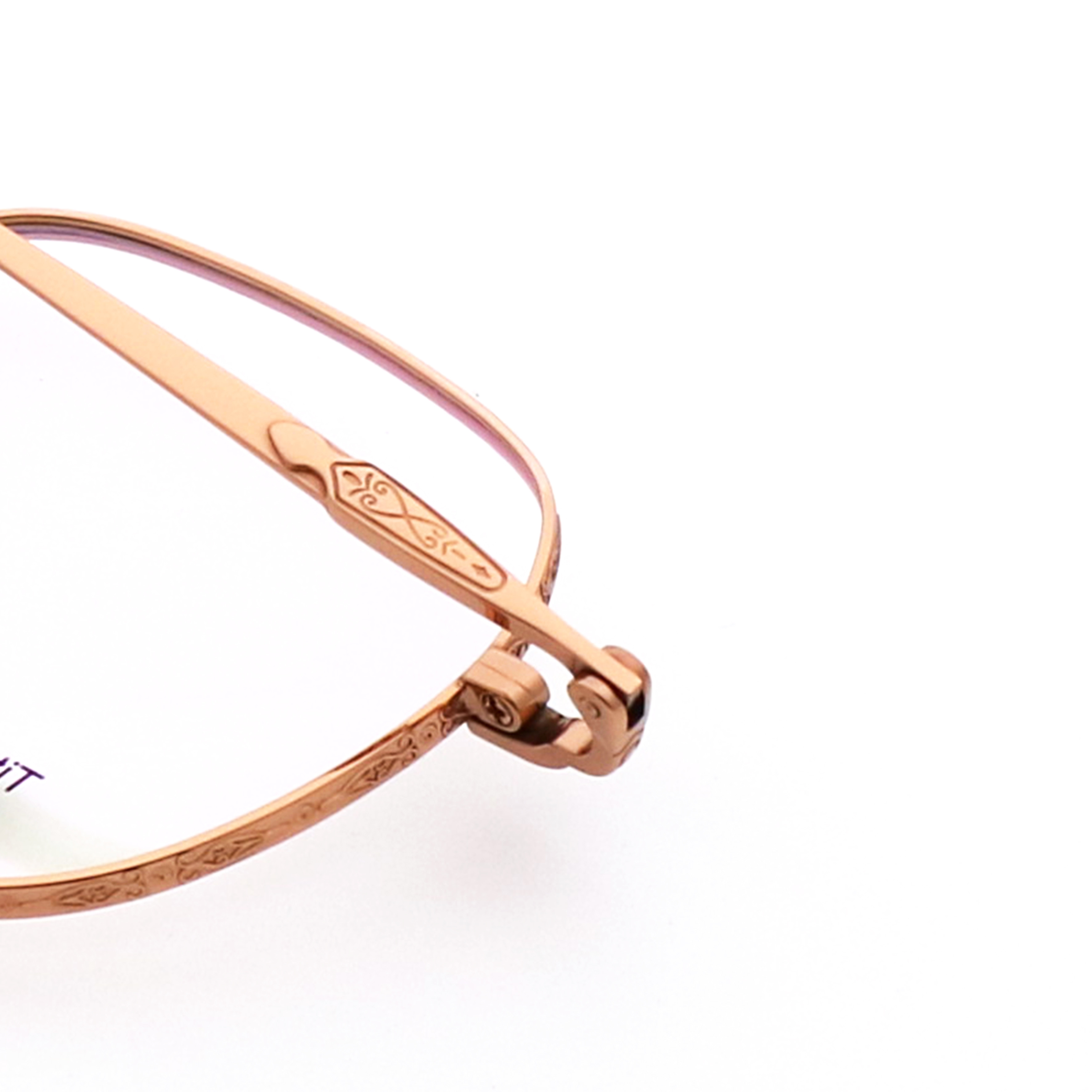 Trendy Designer IP Plating Β Titanium Glasses Frame Unisex 66368