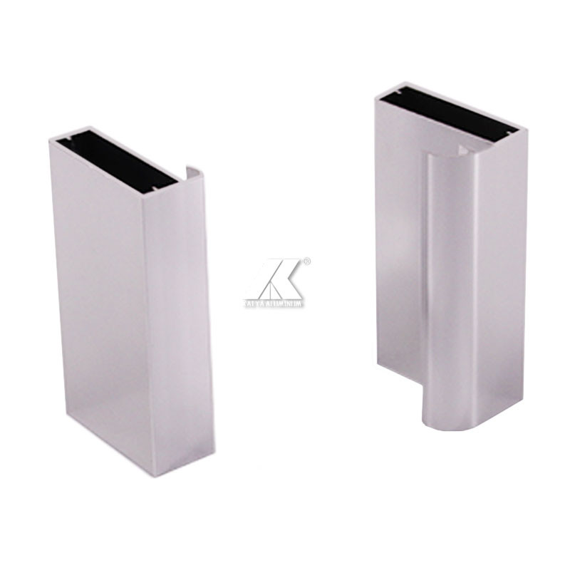 6063 T5 Anodized Extruded Furniture Aluminium Profile For Cabinet Glass Door Handle